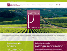 Tablet Screenshot of fattoriapiccaratico.it